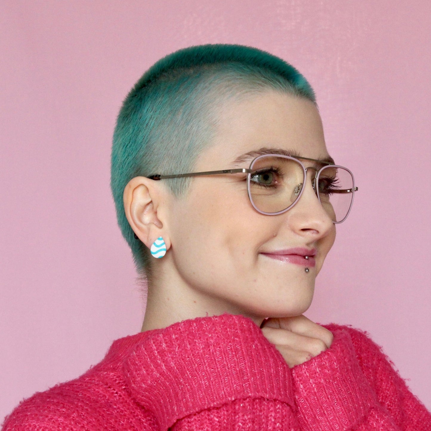 Wave Jen Stud Earrings