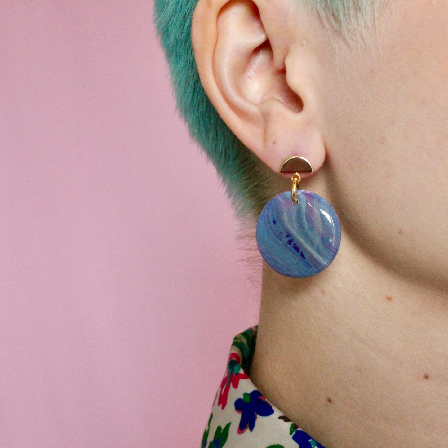 Marble Monet Hayley Dangle Earrings