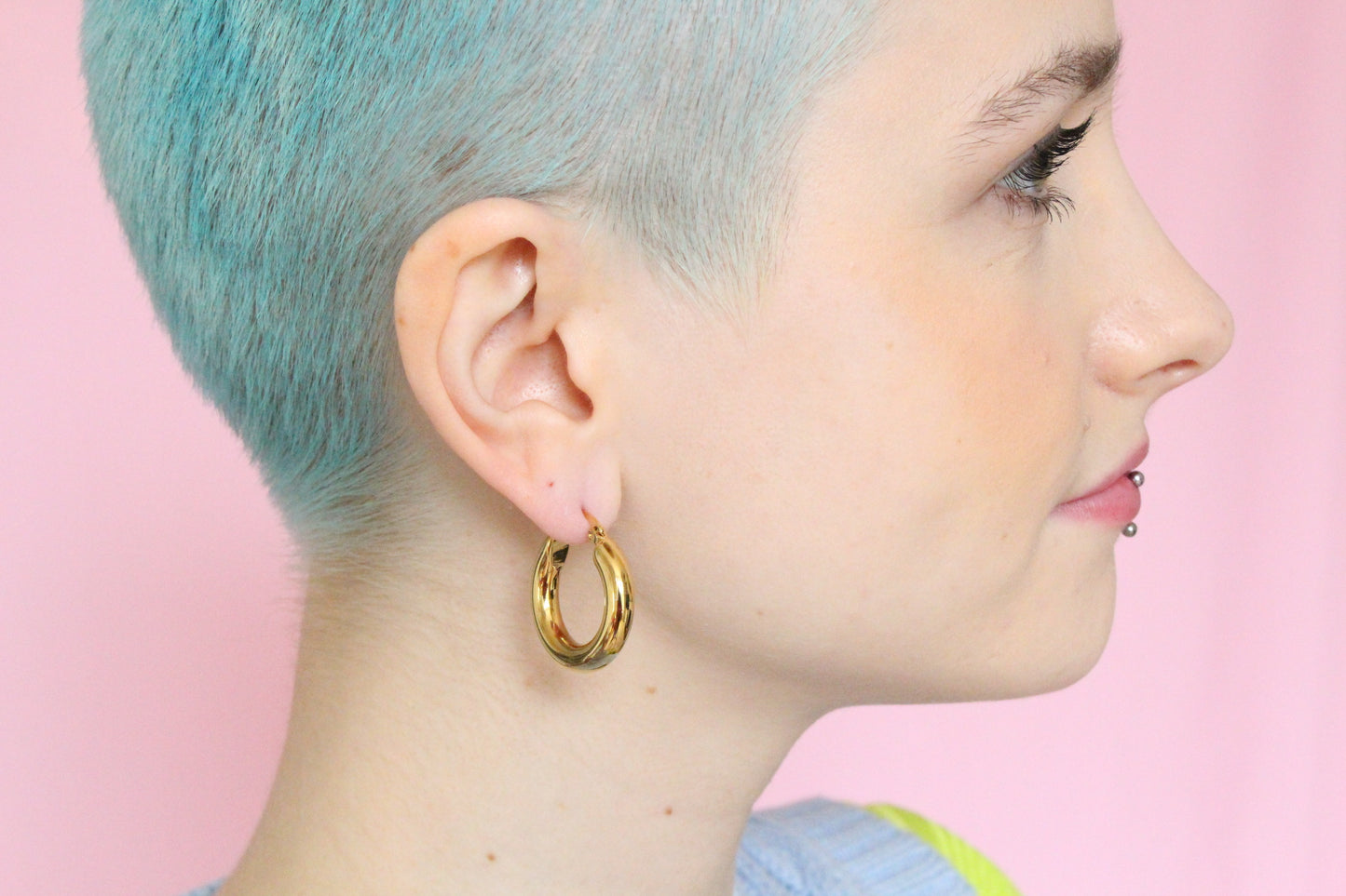 Gold Marie Hoop Earrings