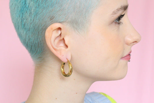 Gold Marie Hoop Earrings