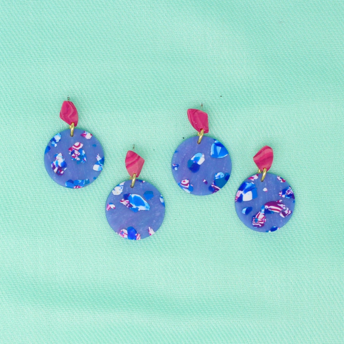 Pink Monet Hayley Dangle Earrings