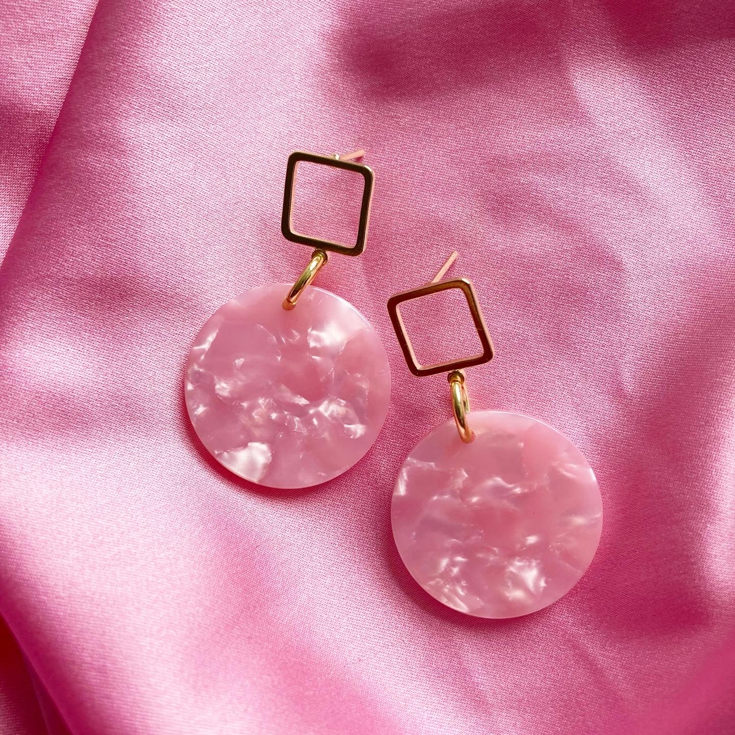 Pink Hayley Dangles - Super Moon London